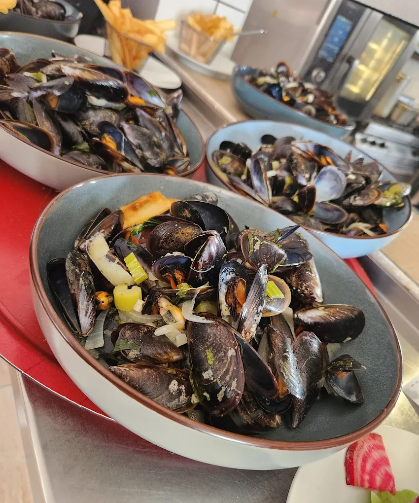 Moules servies à La Brasserie