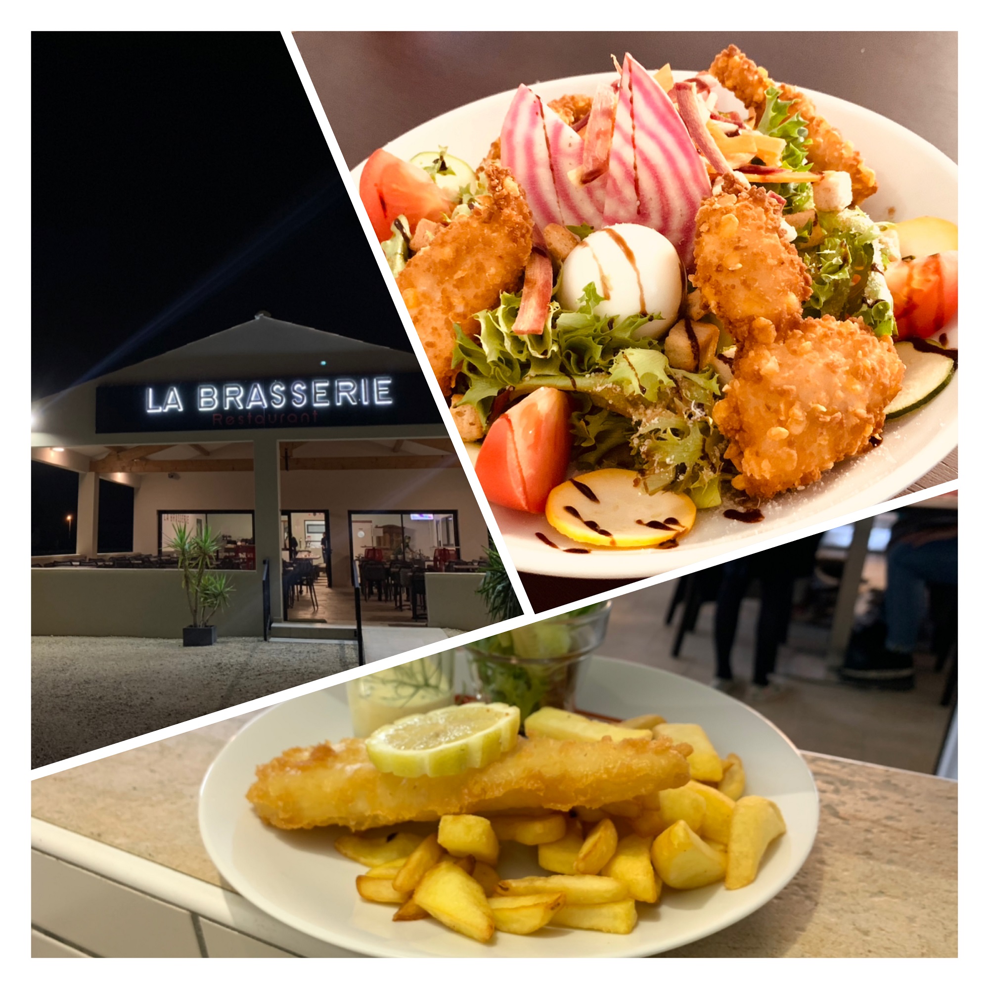 Restaurant La Brasserie, bannière d'accueil