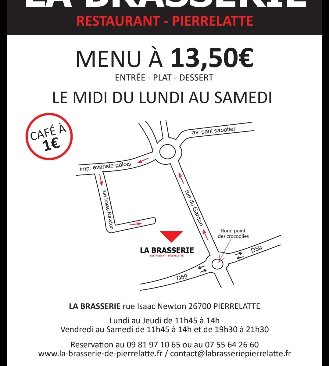 Plan d'accès La Brasserie