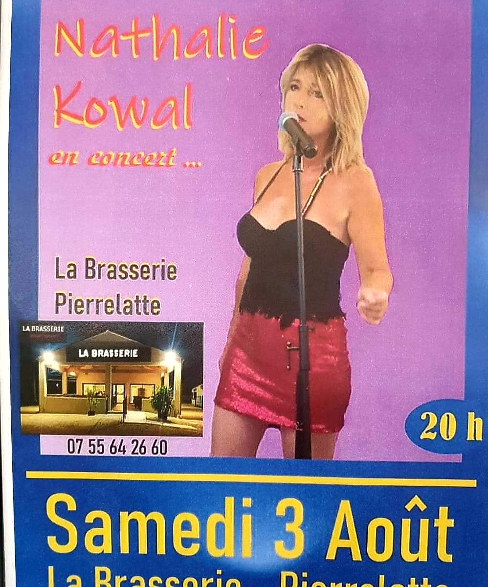 Nathalie Kowal samedi soir 3 août à La Brasserie